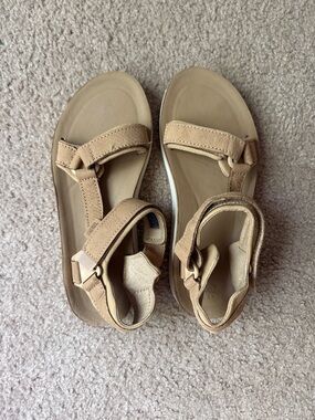 Teva Taupe Leather Sport Sandal